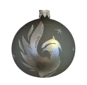 Vánoční koule Phoenix – ručně malované 1 ks